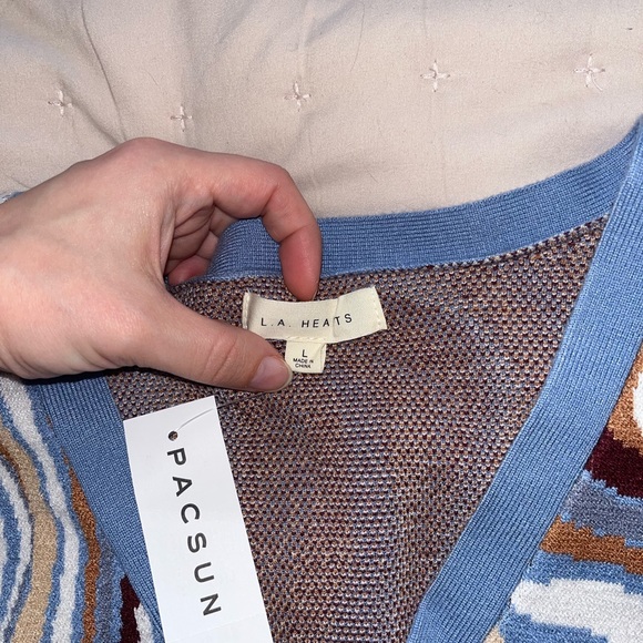 PACSUN LA HEARTS Cardigan Sweater Size L NWT - Picture 2 of 2